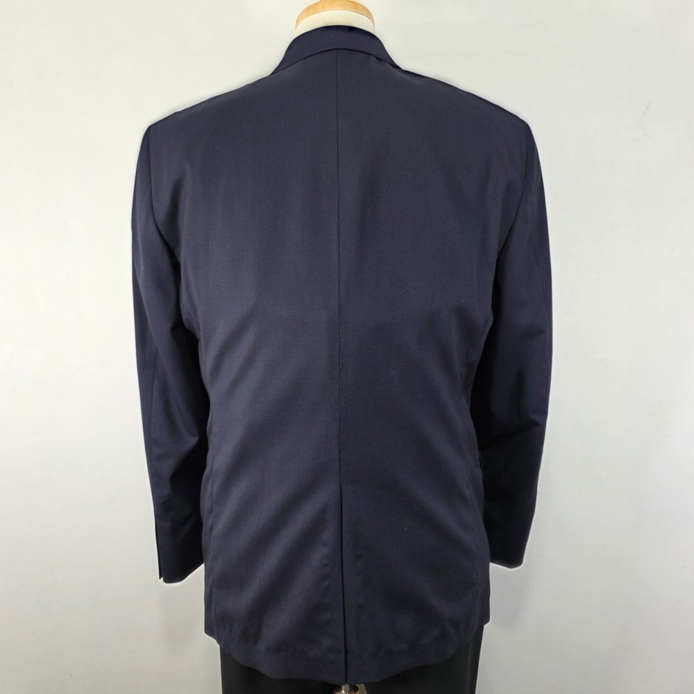 Hart Schaffner Marx Men's Sport Coat Blazer Two‎ Button Deep Navy Wool Size 42R - Picture 7 of 10